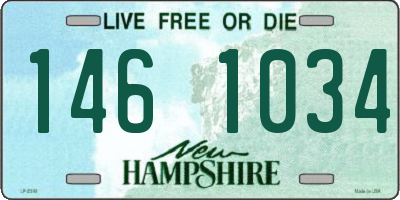 NH license plate 1461034