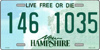 NH license plate 1461035