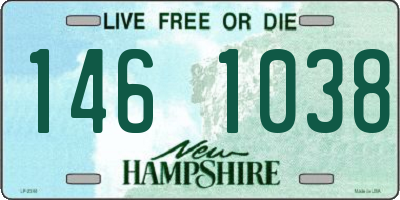 NH license plate 1461038