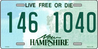 NH license plate 1461040