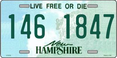 NH license plate 1461847