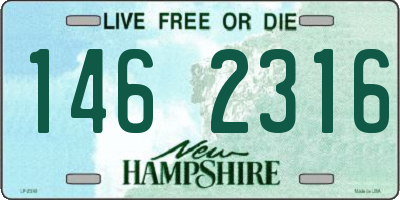 NH license plate 1462316