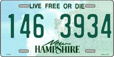 NH license plate 1463934