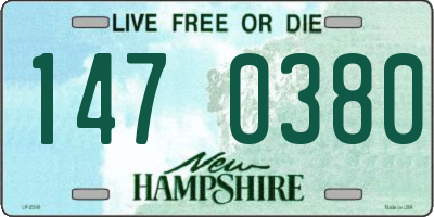 NH license plate 1470380
