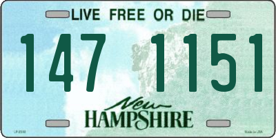NH license plate 1471151