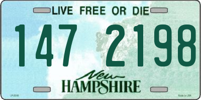 NH license plate 1472198