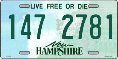 NH license plate 1472781