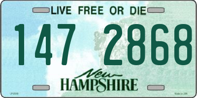 NH license plate 1472868
