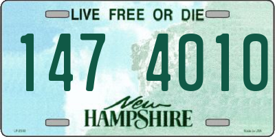 NH license plate 1474010