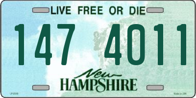 NH license plate 1474011