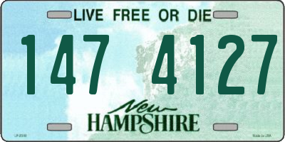 NH license plate 1474127