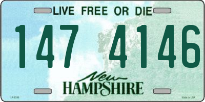 NH license plate 1474146