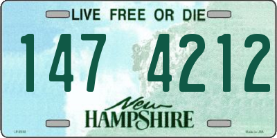 NH license plate 1474212