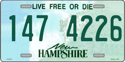 NH license plate 1474226