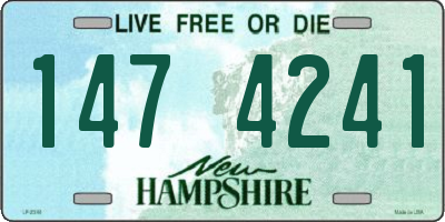 NH license plate 1474241
