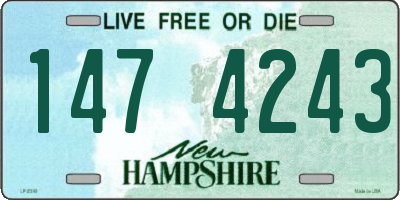 NH license plate 1474243