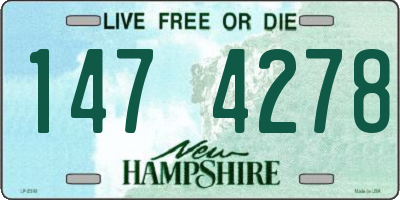 NH license plate 1474278