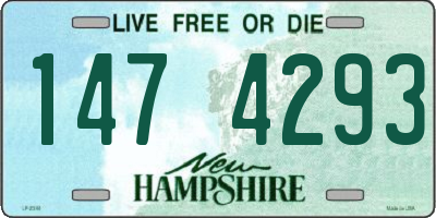 NH license plate 1474293