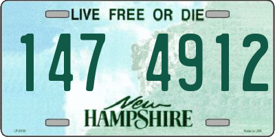 NH license plate 1474912