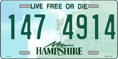 NH license plate 1474914