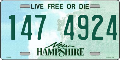 NH license plate 1474924