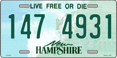 NH license plate 1474931