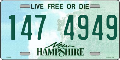 NH license plate 1474949