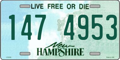 NH license plate 1474953