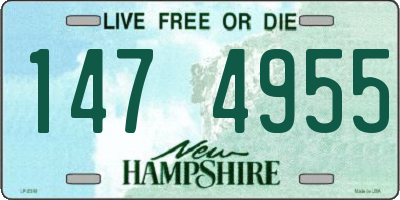 NH license plate 1474955