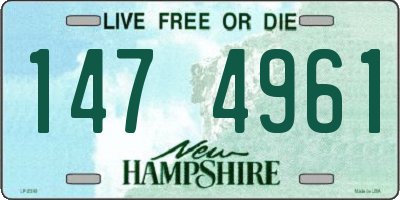 NH license plate 1474961