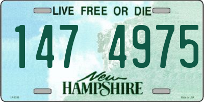 NH license plate 1474975