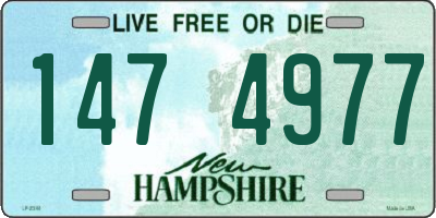 NH license plate 1474977