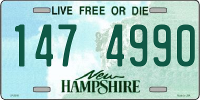 NH license plate 1474990