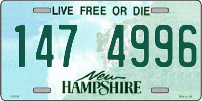 NH license plate 1474996