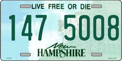 NH license plate 1475008