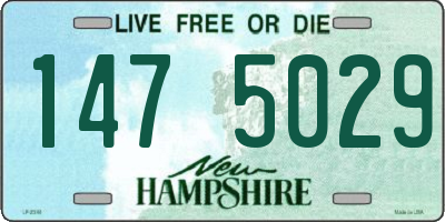 NH license plate 1475029