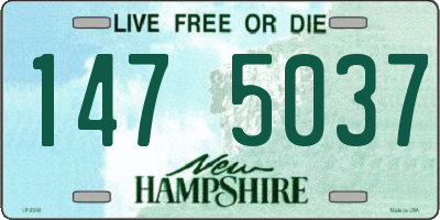 NH license plate 1475037