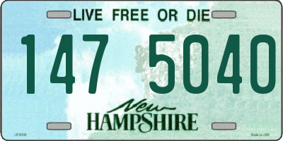 NH license plate 1475040
