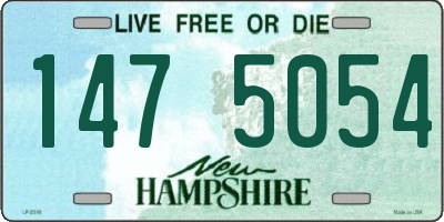 NH license plate 1475054