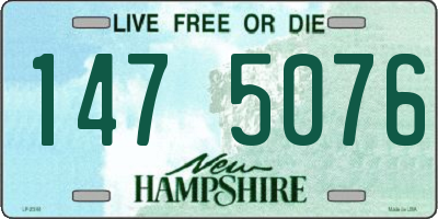NH license plate 1475076