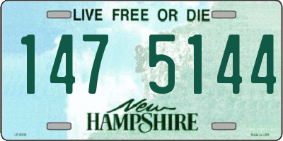 NH license plate 1475144