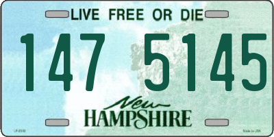 NH license plate 1475145