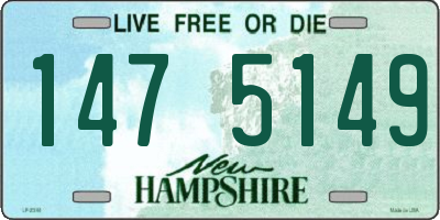 NH license plate 1475149