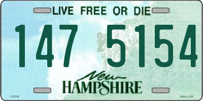 NH license plate 1475154