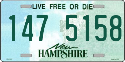 NH license plate 1475158