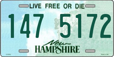 NH license plate 1475172