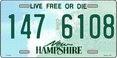 NH license plate 1476108
