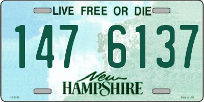 NH license plate 1476137