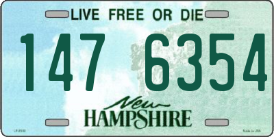 NH license plate 1476354