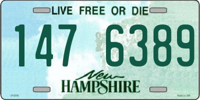 NH license plate 1476389